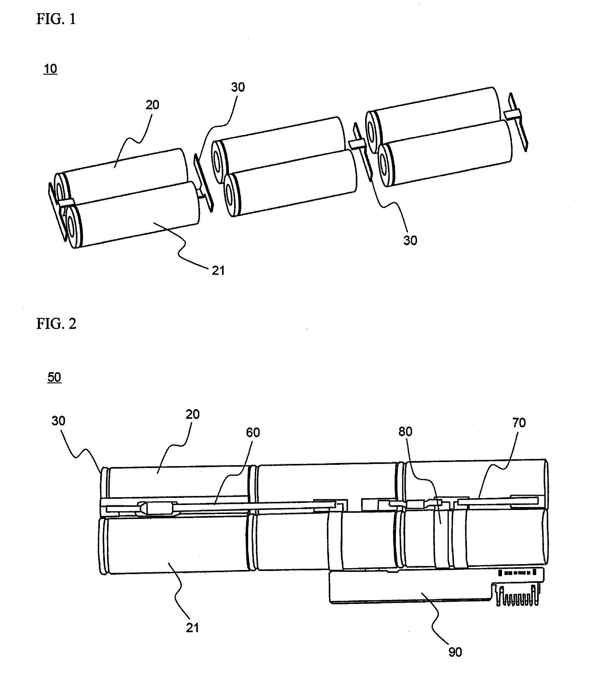 Secondary battery pack based on mechanical connection manner