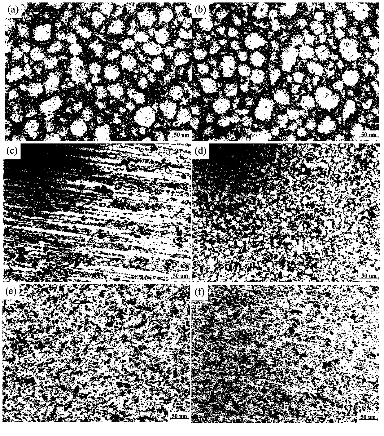 Isotropical high-strength high-toughness particle reinforced aluminium-based composite material and preparation method thereof