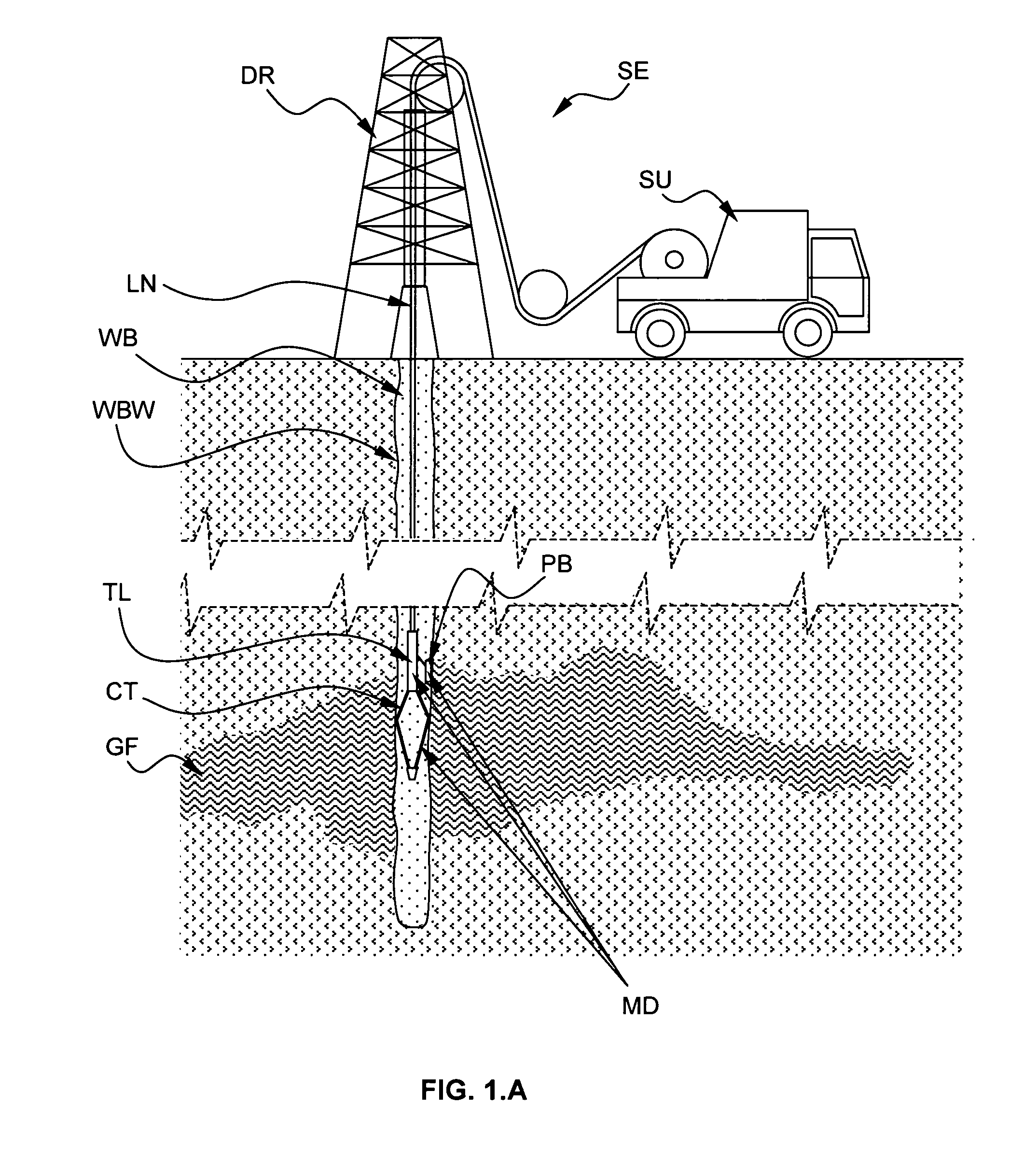 Device and method of measuring depth and azimuth