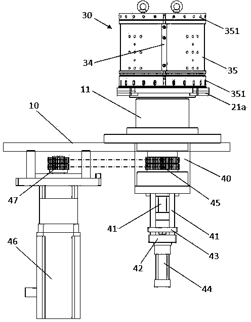 Expansion mold locating mechanism for production of washing machine internal cylinder