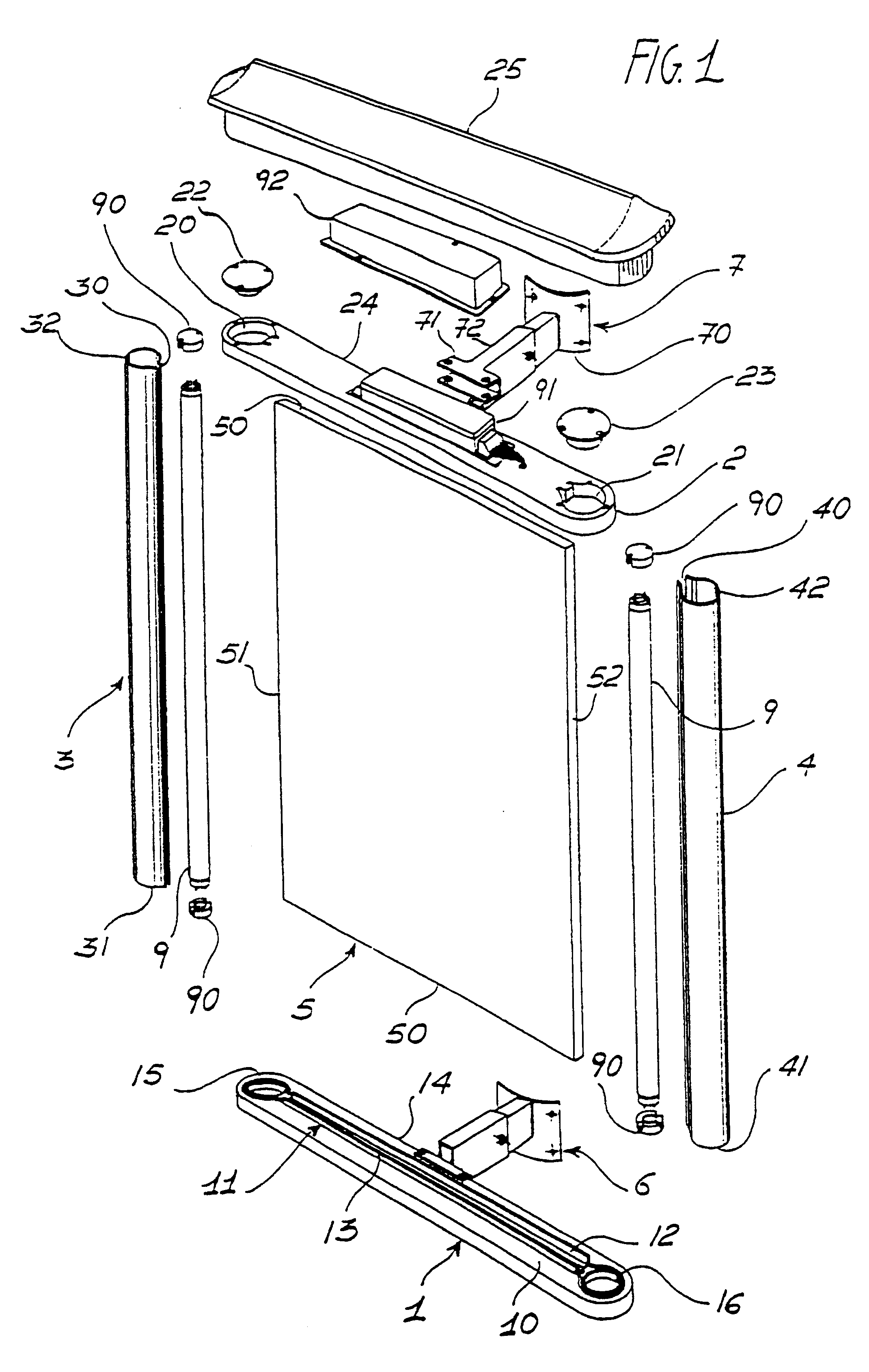 Lighted panel device able to be applied onto posts