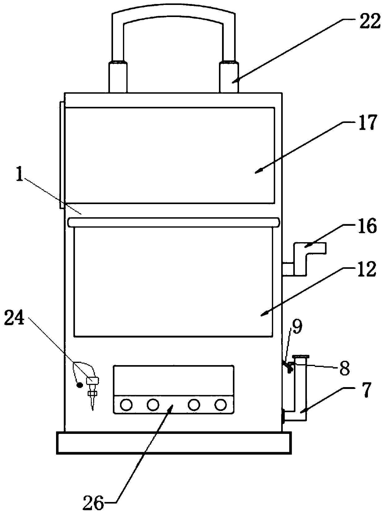 Liquid spraying device for agriculture and forestry plant protection