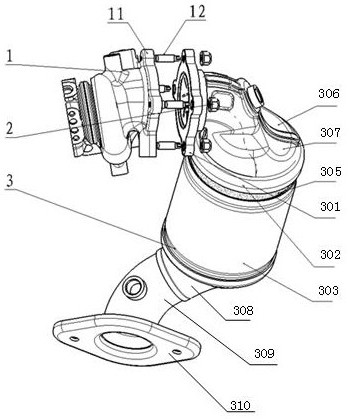 Three-way catalyst, engine exhaust assembly and automobile