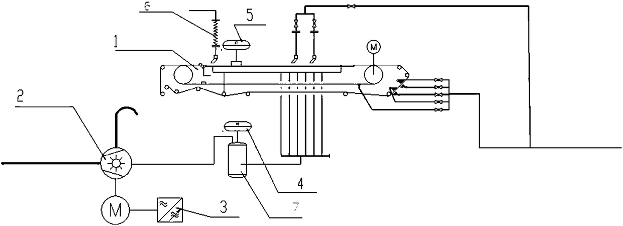 Control system and method for energy-saving optimizing operation of vacuum belt dehydrator