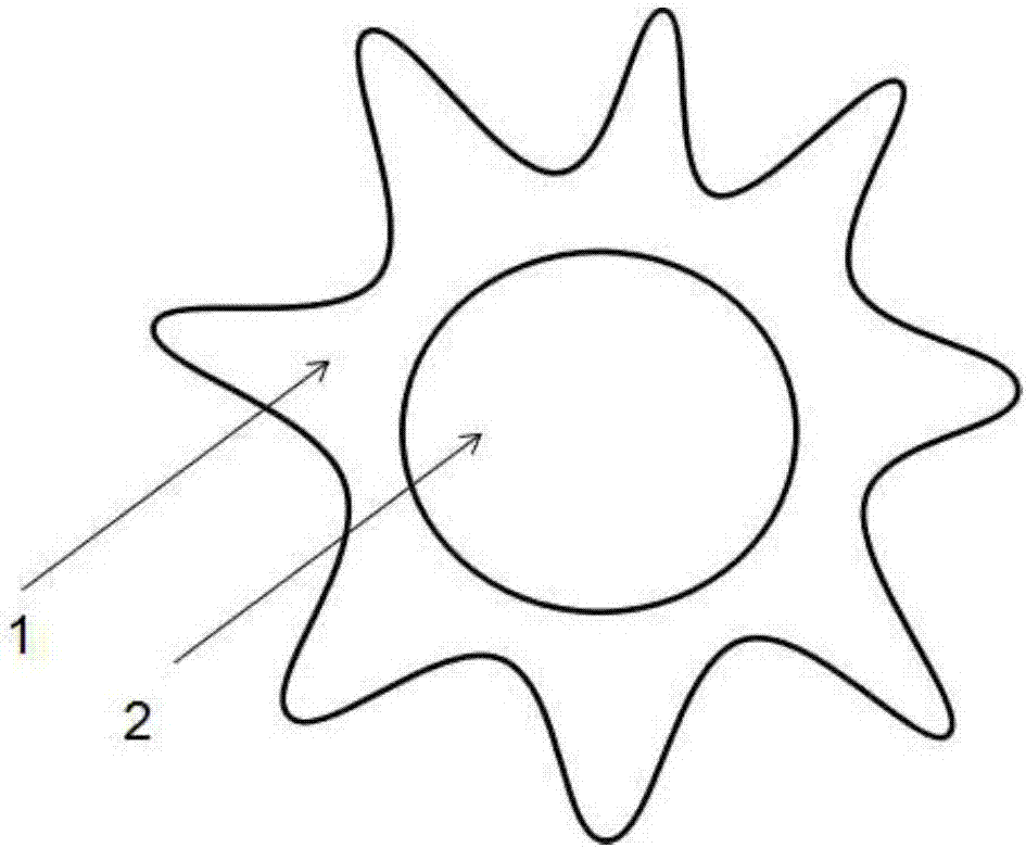 Method for preparing hollow fiber electro-catalysis membrane reactor with petal-shaped cross section