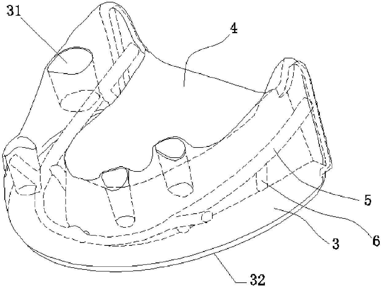 Mandible oral cavity model with mandible neural tube and injection moulding method thereof