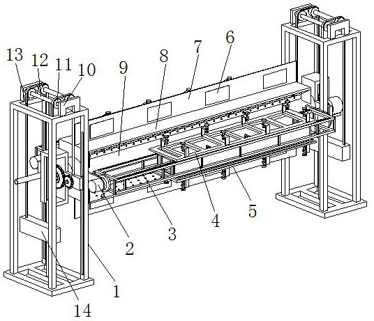 Intelligent turnover device for welding and processing main beam of bridge crane