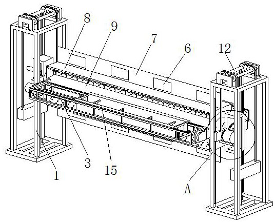 Intelligent turnover device for welding and processing main beam of bridge crane