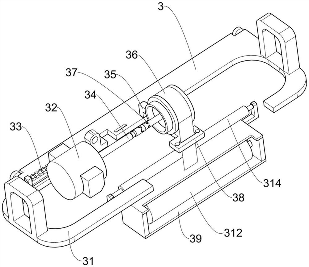 Tunnel facade film pasting device facilitating waste recovery