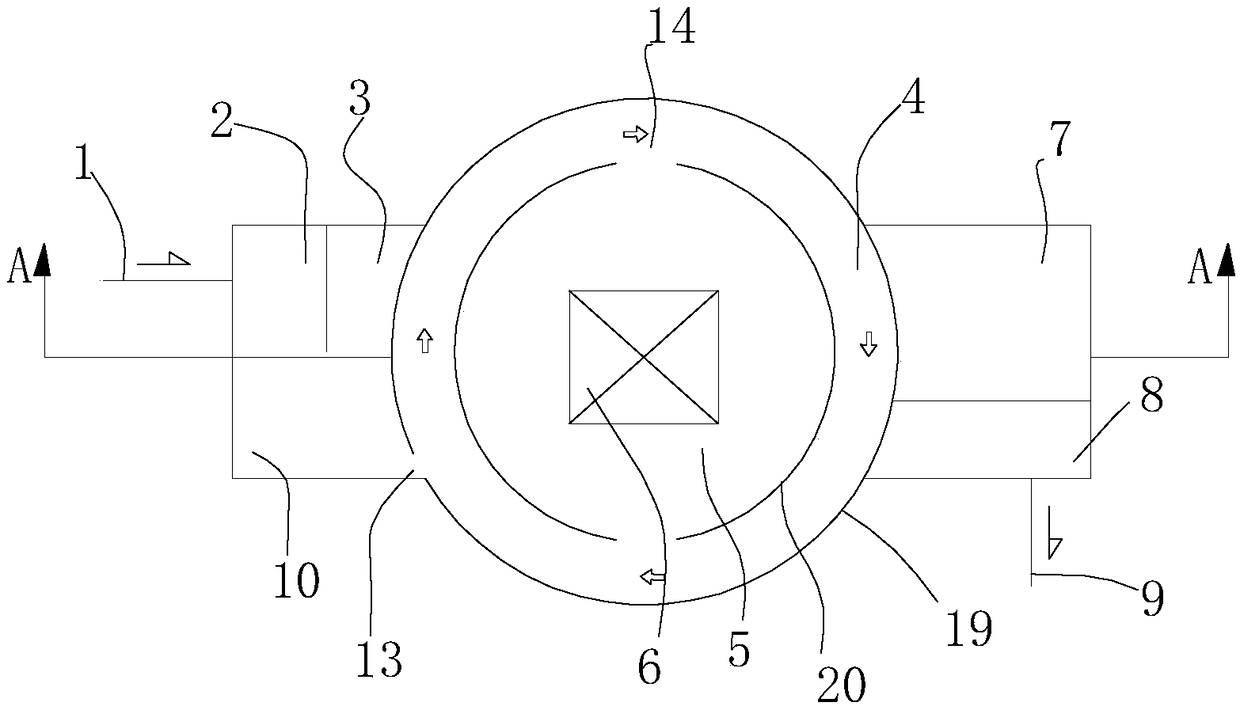 Novel integrated sewage treatment device and method