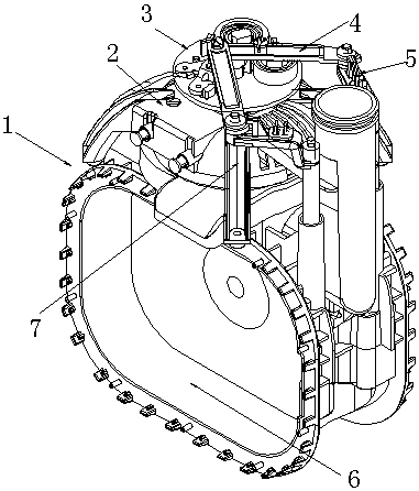 Gas meter toggle joint transmission device