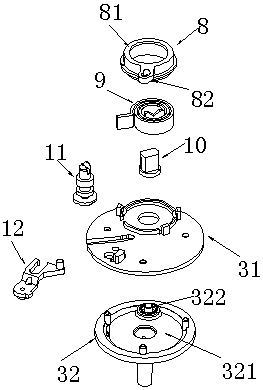 Gas meter toggle joint transmission device