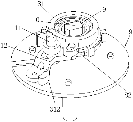 Gas meter toggle joint transmission device