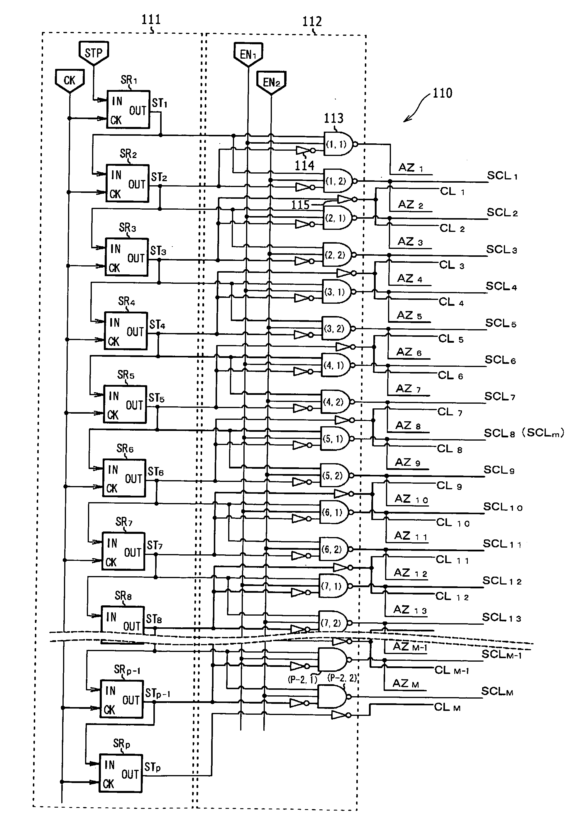 Scanning drive circuit and display device including the same