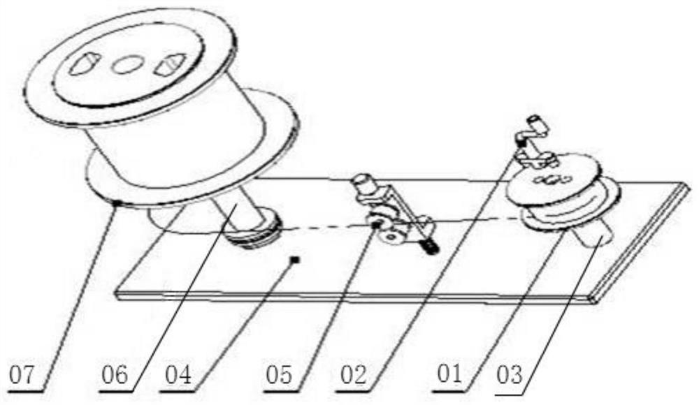 A kind of bare fiber disk fiber pay-off device group