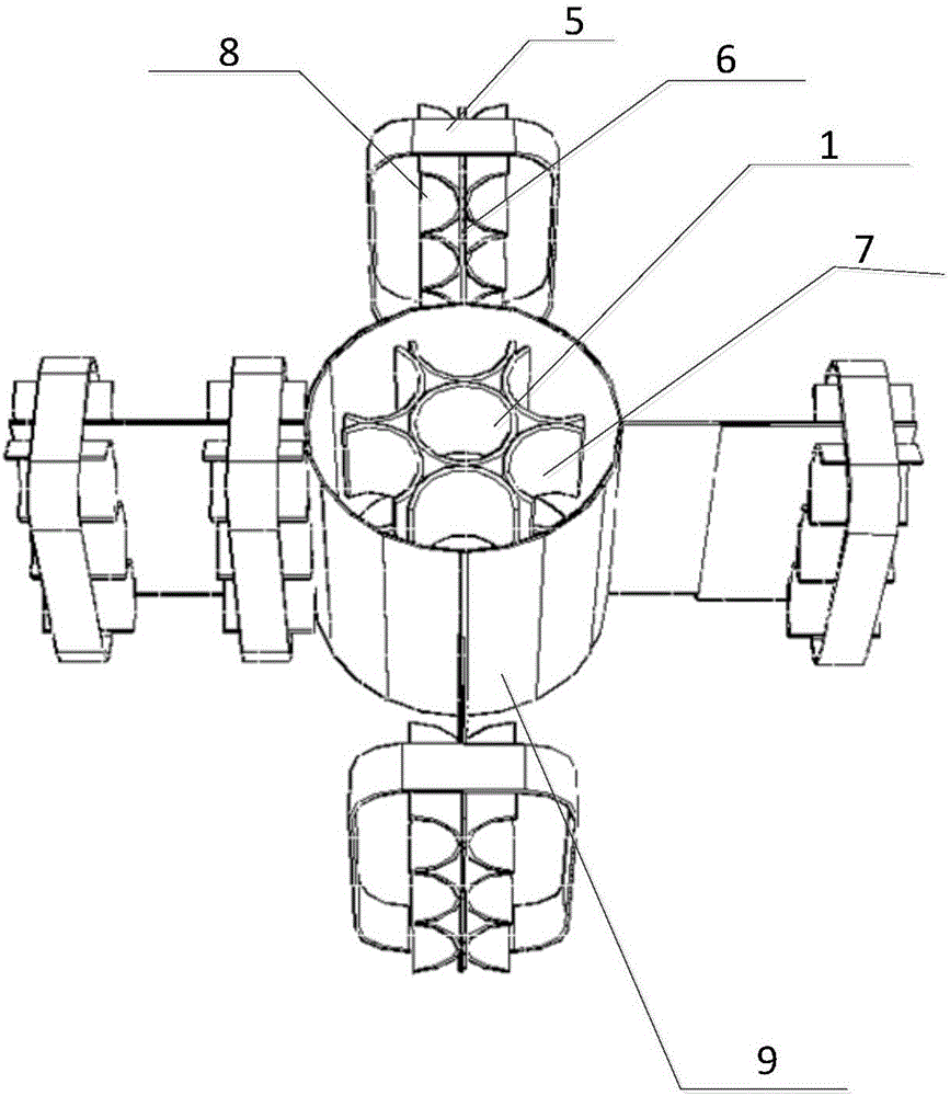Beam-column semi-rigid connection structure based on bamboo frame