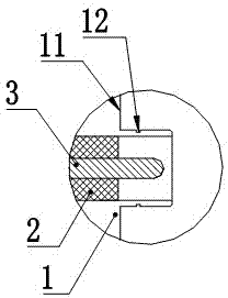 Coaxial adapter for audio and video lines and manufacturing method thereof