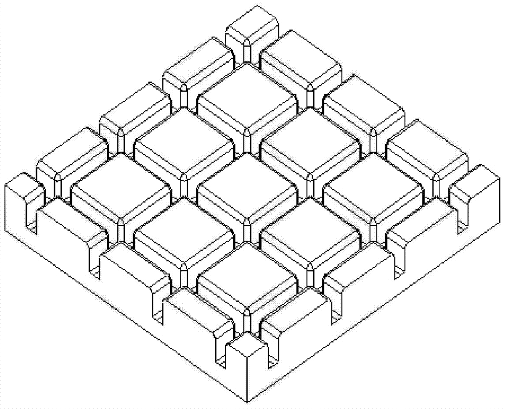 A carbon fiber/high toughness epoxy composite material grid rib forming method