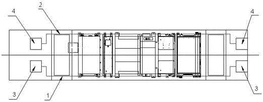 Wiring structure of suspension type air rail train