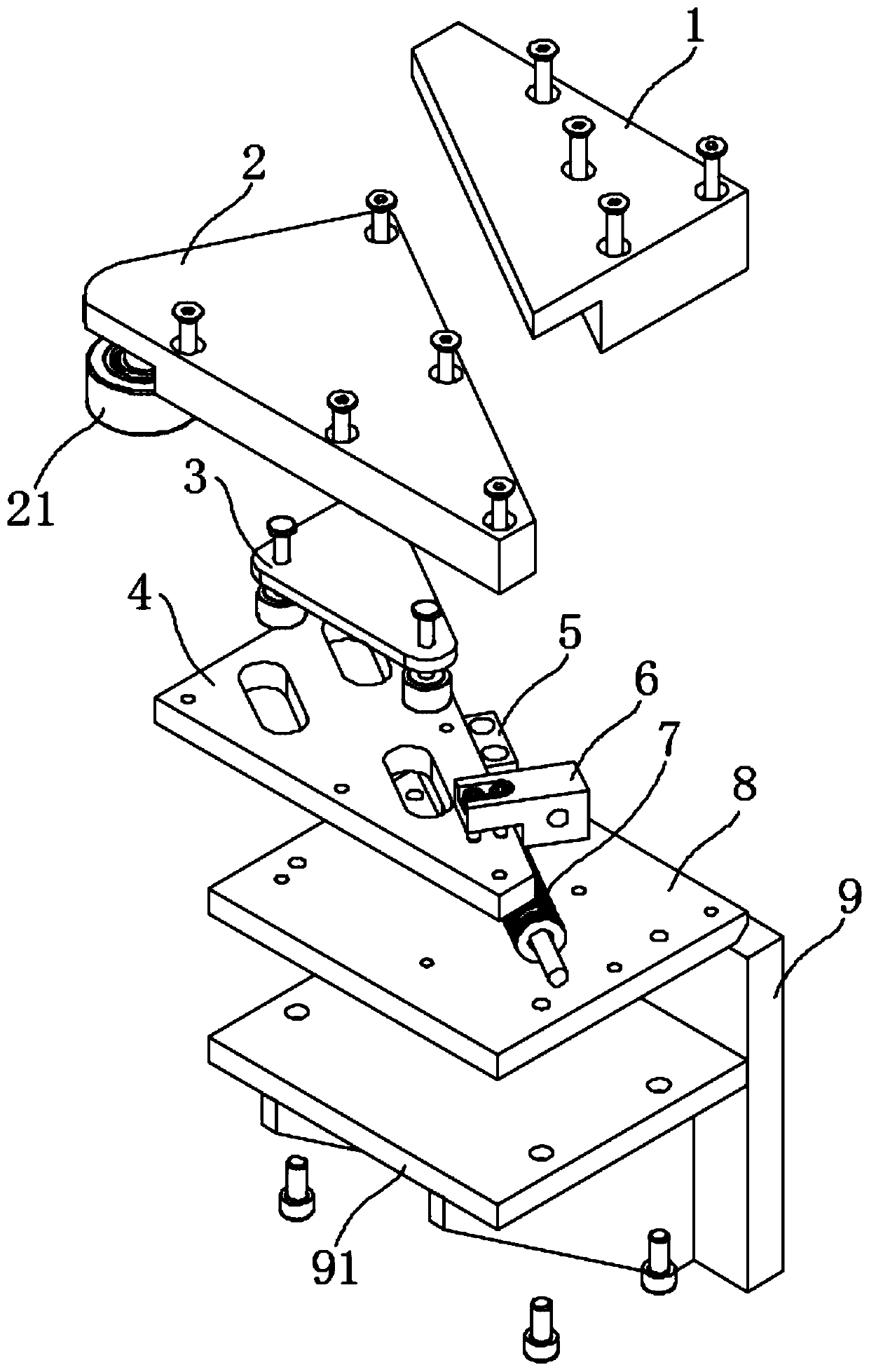 Track gap adjustment mechanism and vehicle