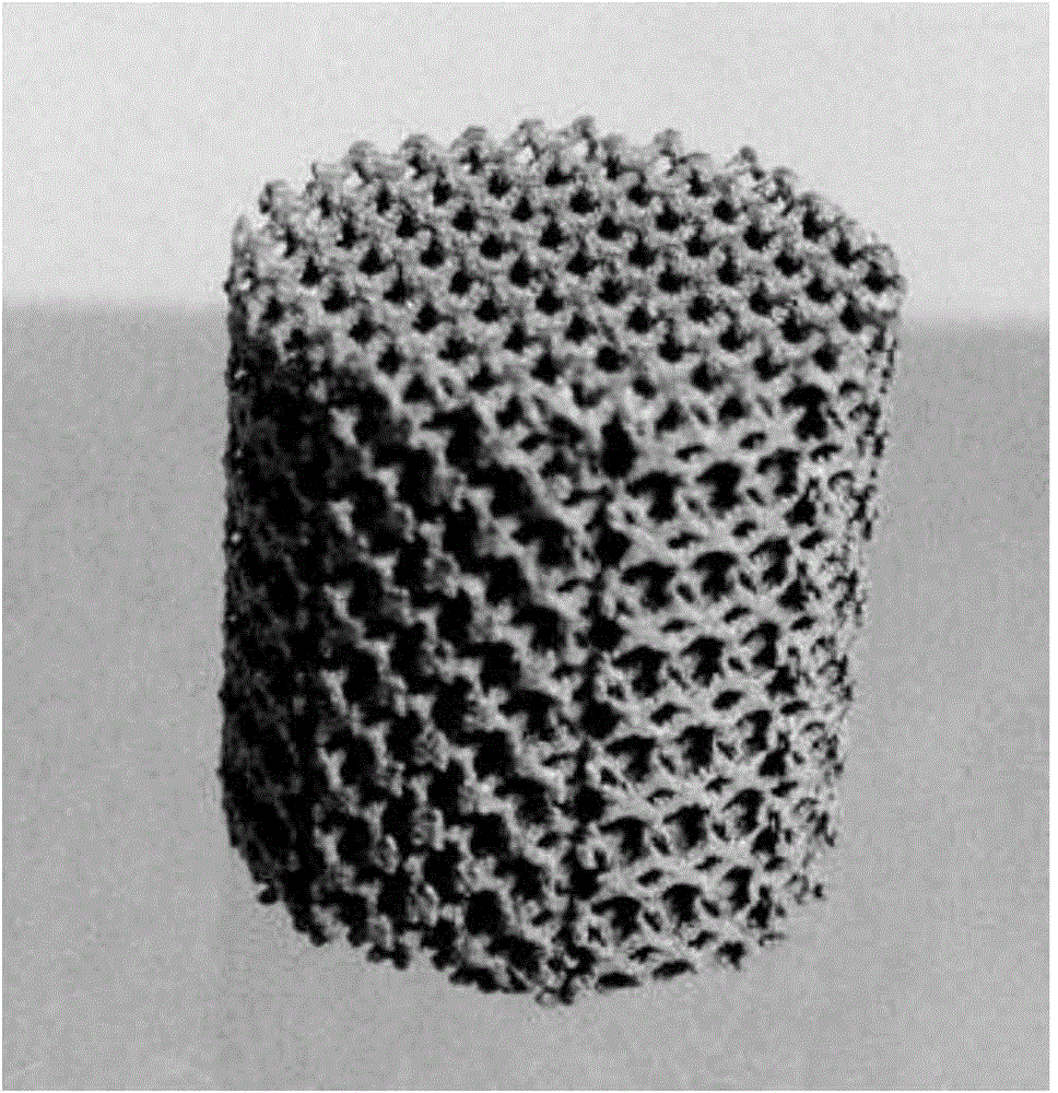 3D printed porous metal with bionic three-dimensional (3D) micro-scaffold and preparation method of 3D printed porous metal