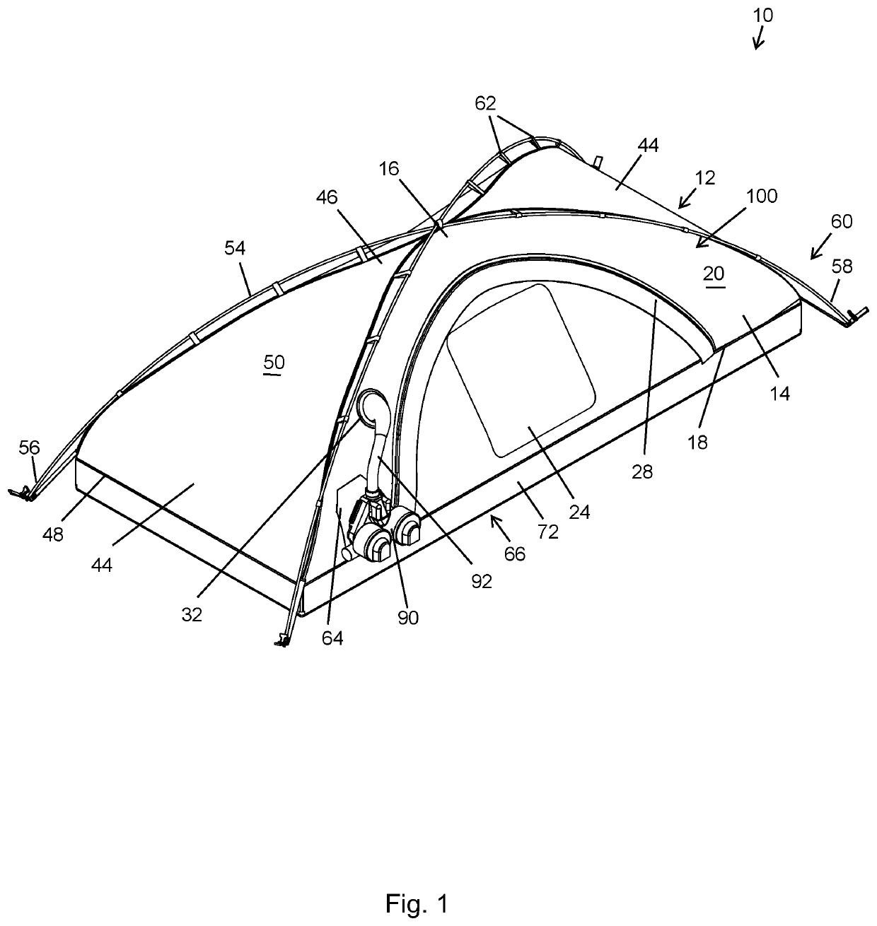 Chemical protective shelter system