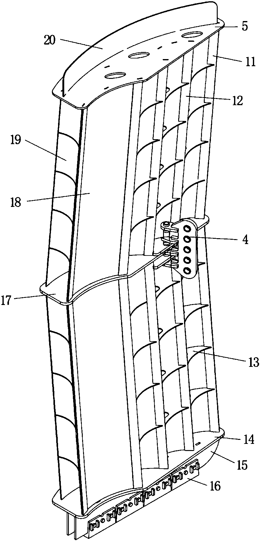 A method for adjusting the angle of attack of an Antarctic krill trawl horizontal expansion device