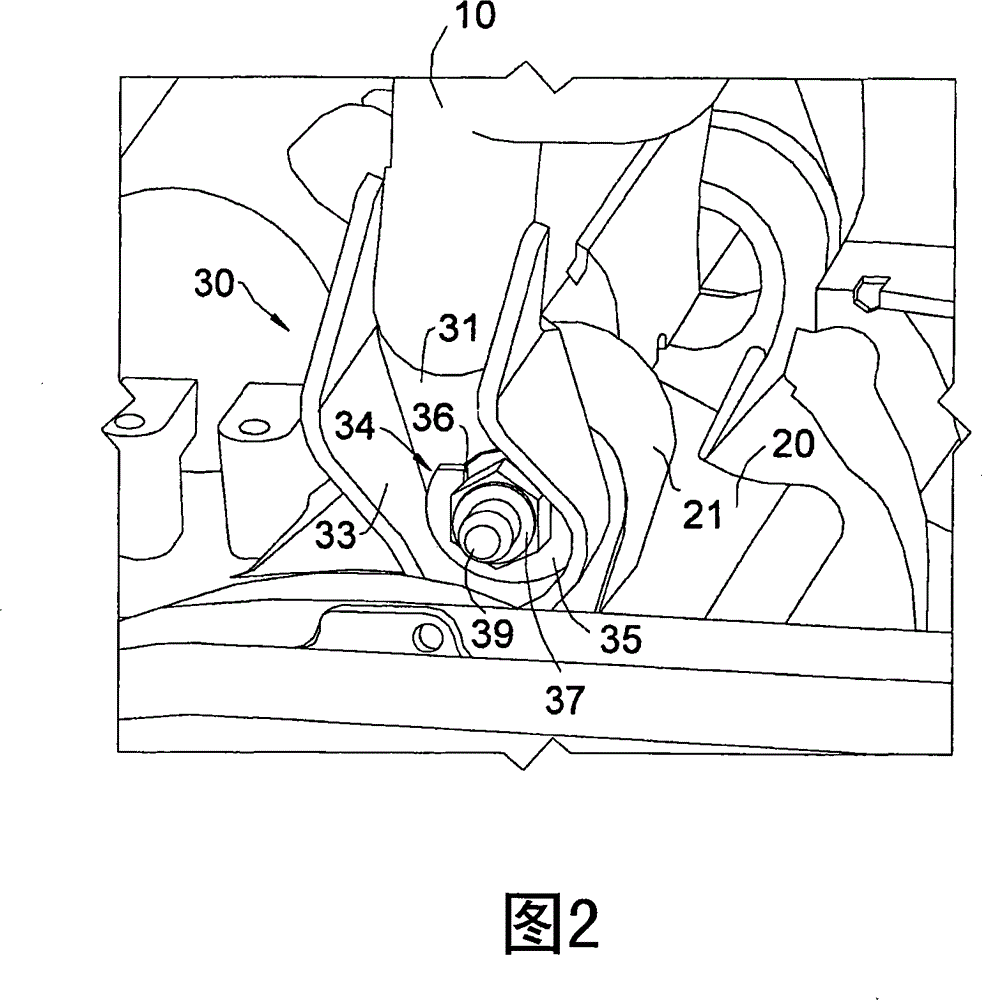 Motorcycle frame lock apparatus for hanging engine