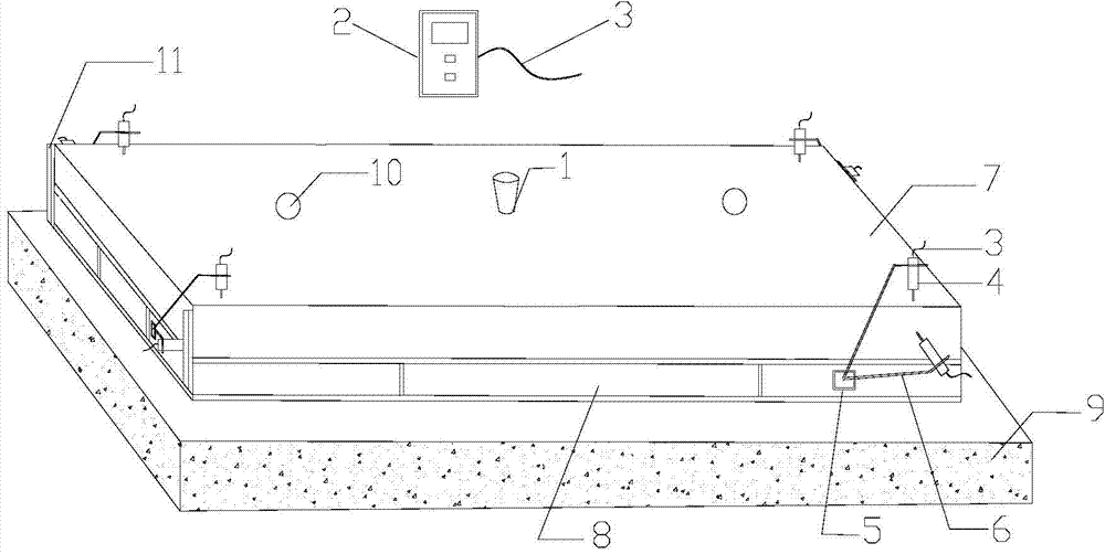 Automatic testing and early-warning device for track plate displacement