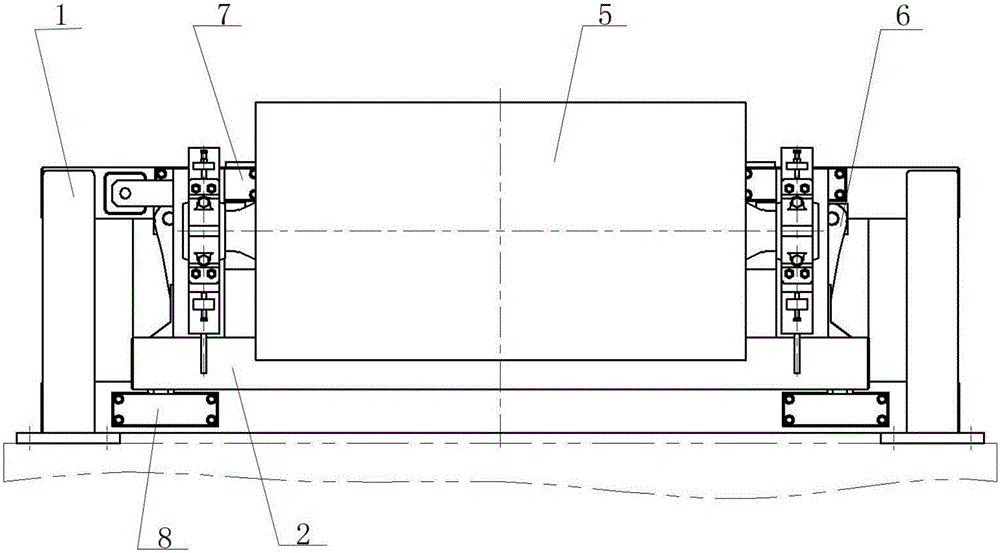 Single-roller tension measurement deviation correction device