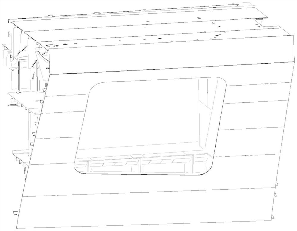 A kind of segmental pre-installation method of ship's side door