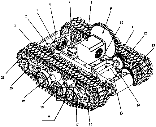 A suction cup climbing robot