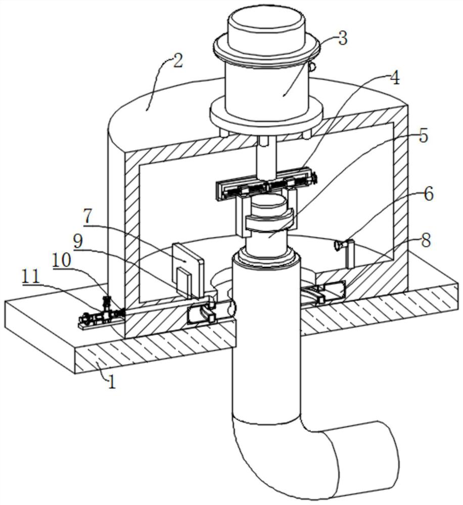 New energy automobile cooling joint drawing detection mechanism