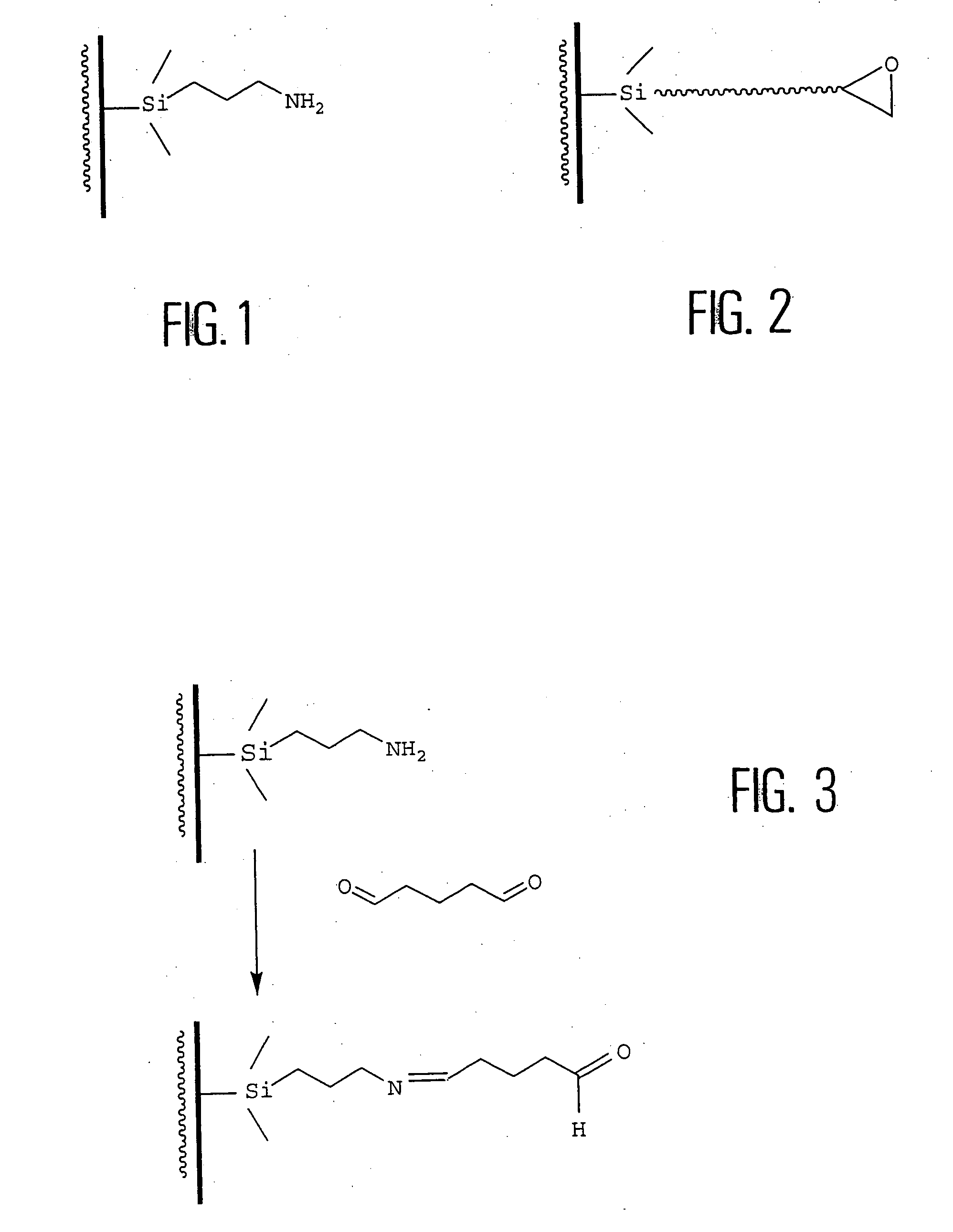 Method of immobilizing probes, in particular for producing biochips