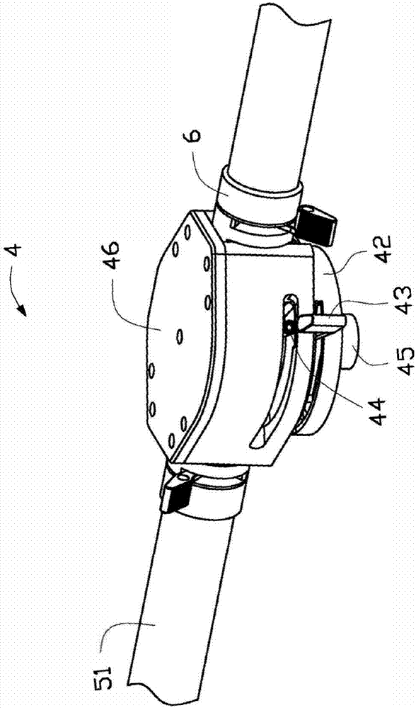 Handheld gimbal stabilizer detaching mechanism and photographing apparatus having same