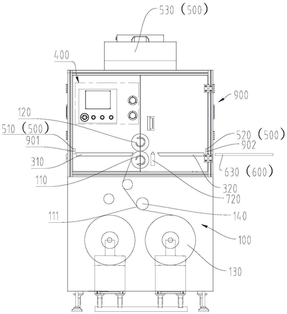 Glass substrate packaging device and method