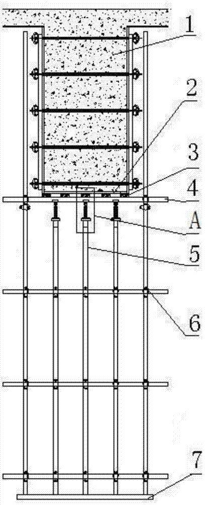 Construction method for casting prefabricated mass concrete beam by using special support devices