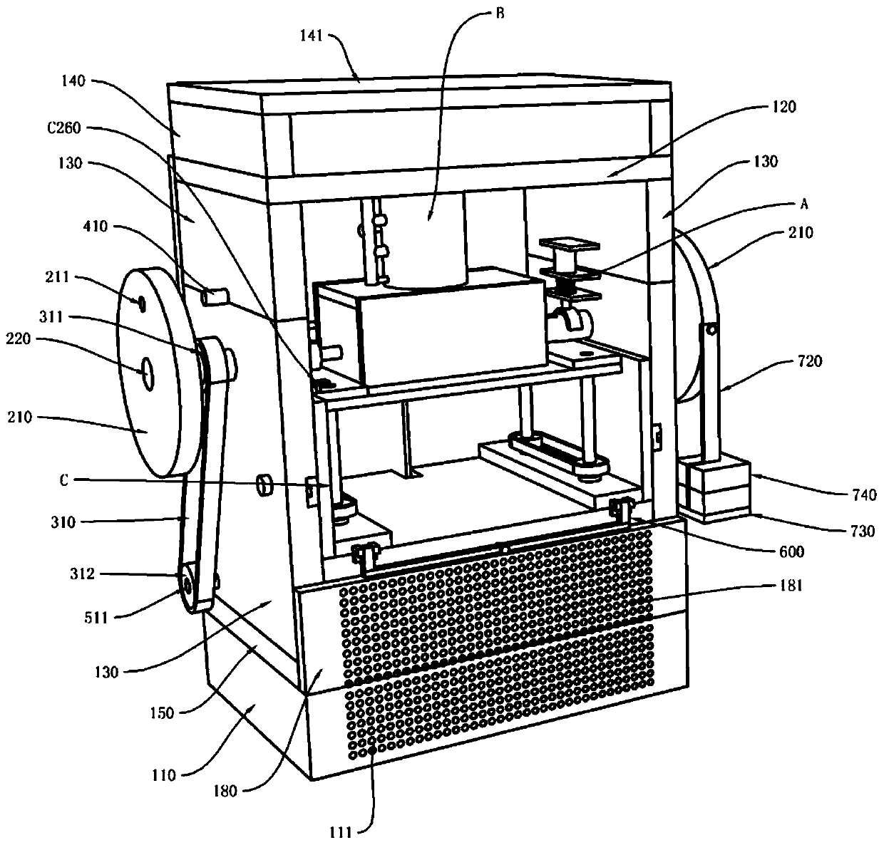 An experimental device for testing rock disturbance-relaxation effect