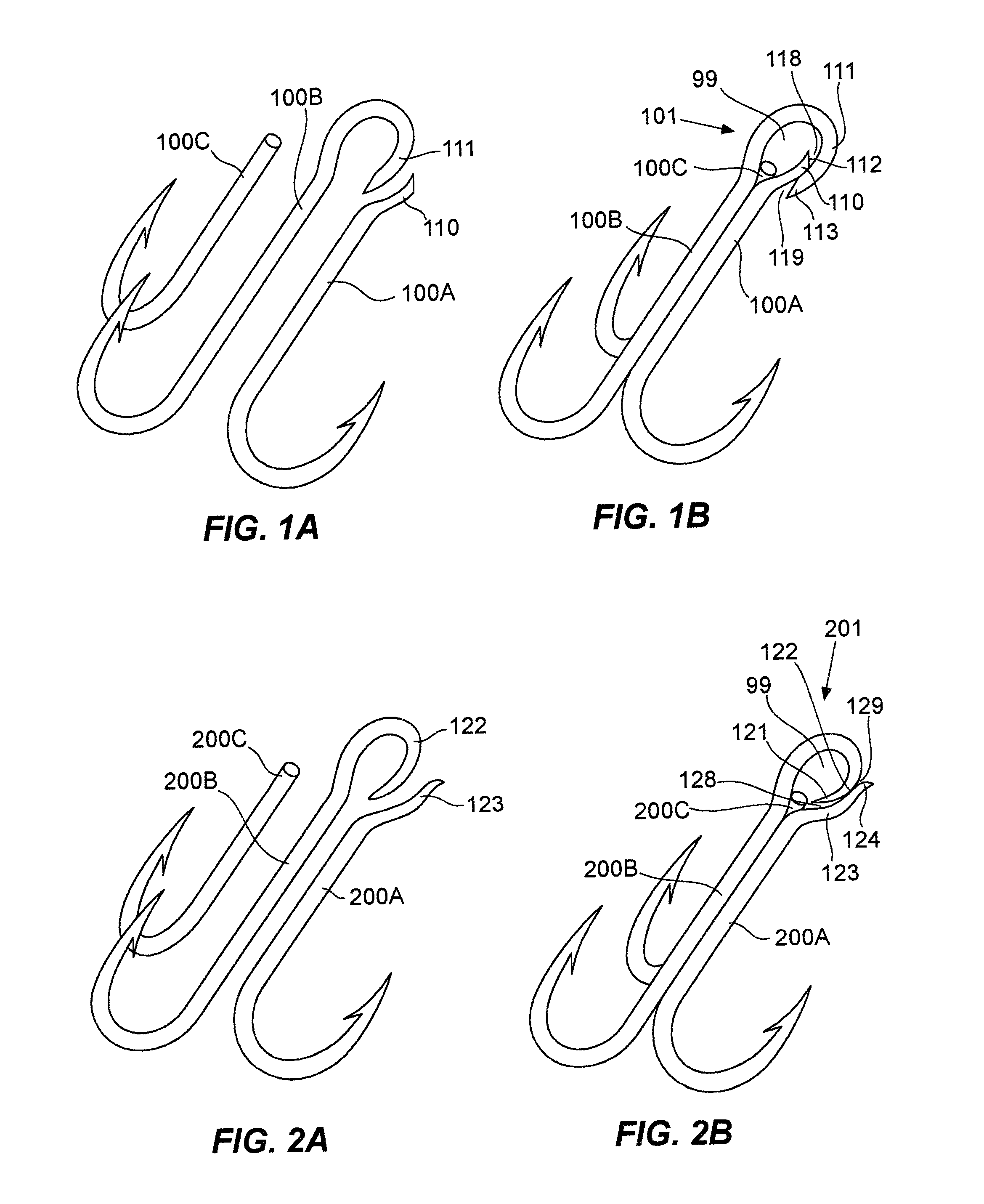 Fish Hook with Clasp Eye