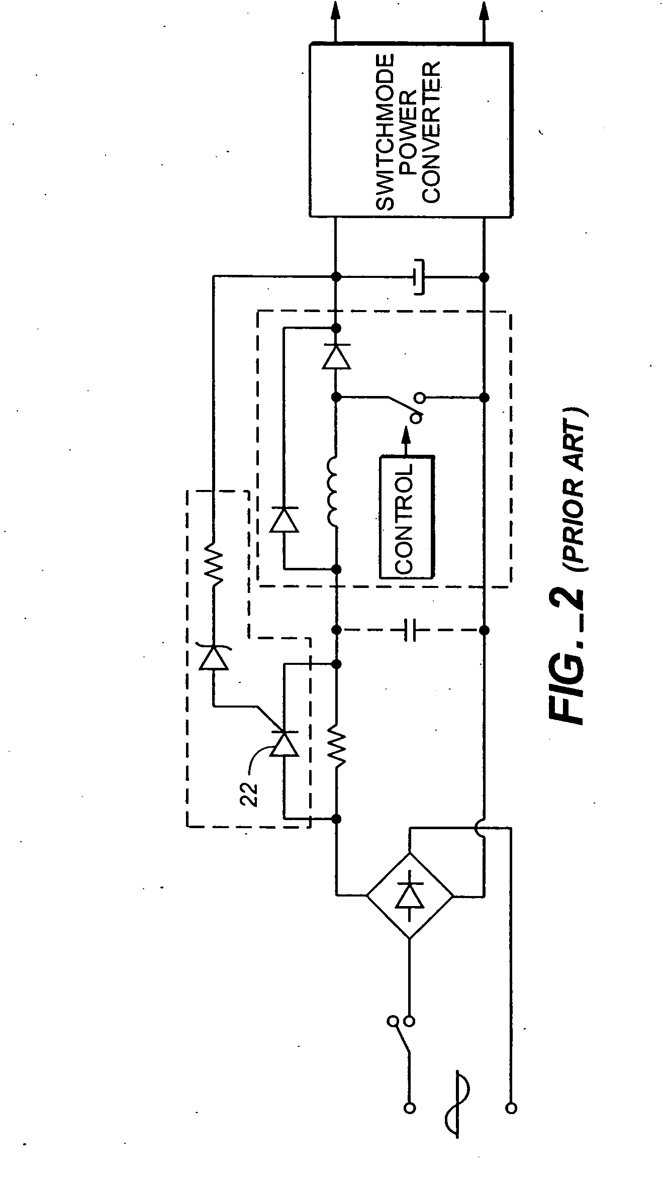 Active inrush current control using a relay for AC to DC converters