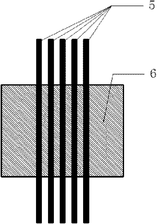 High aspect ratio ultramicro tungsten electrode array and preparation method thereof