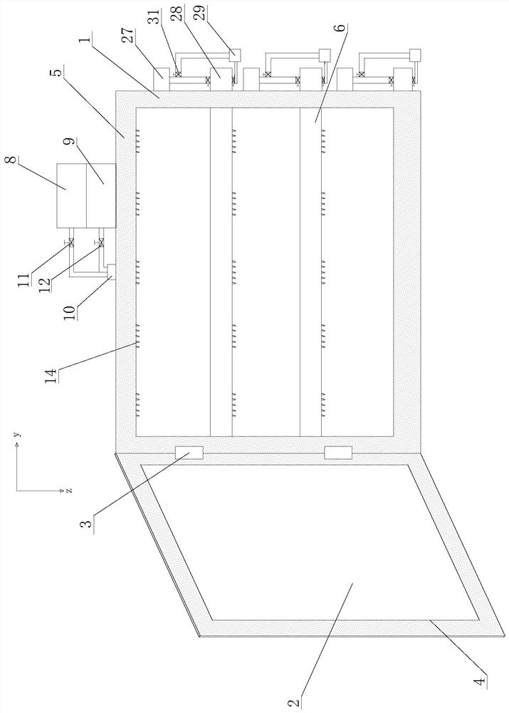 Library bookshelves with fire protection and fire extinguishing functions