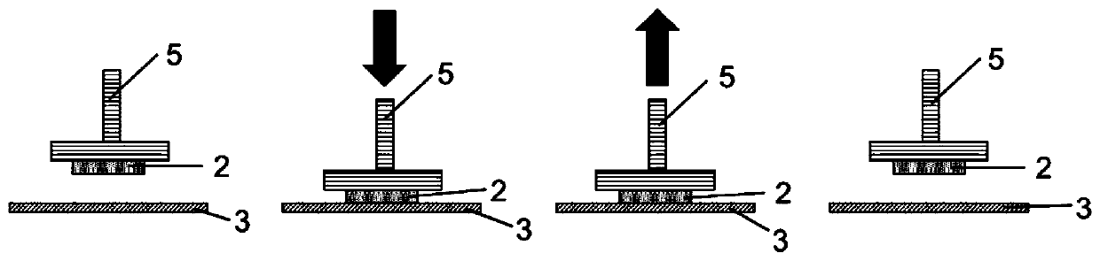 Method for applying diecuts to surfaces and also test method therefor