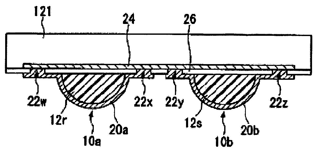 Electronic component, mounted structure, electro-optical device, and electronic device