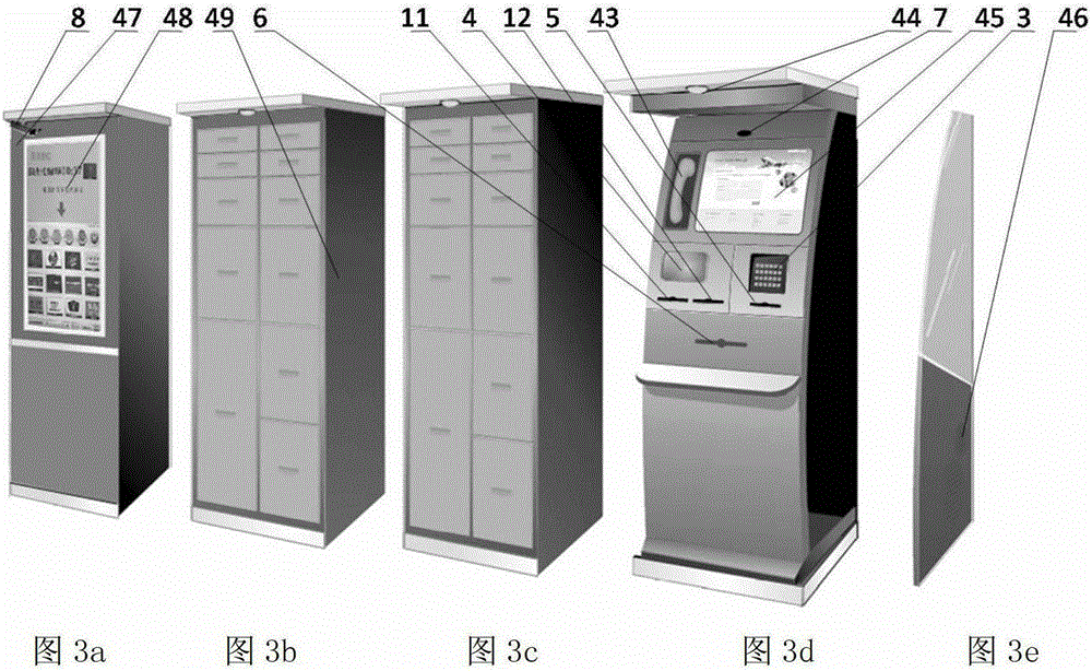 An unattended self-service terminal, turnover box and method for realizing precise logistics