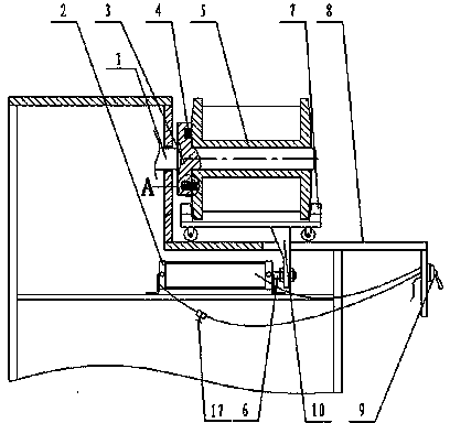 Automatical disassembling device for spool