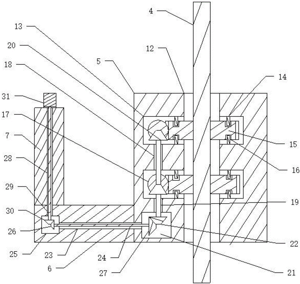 Automatic lifting safety rod for power transmission equipment iron tower