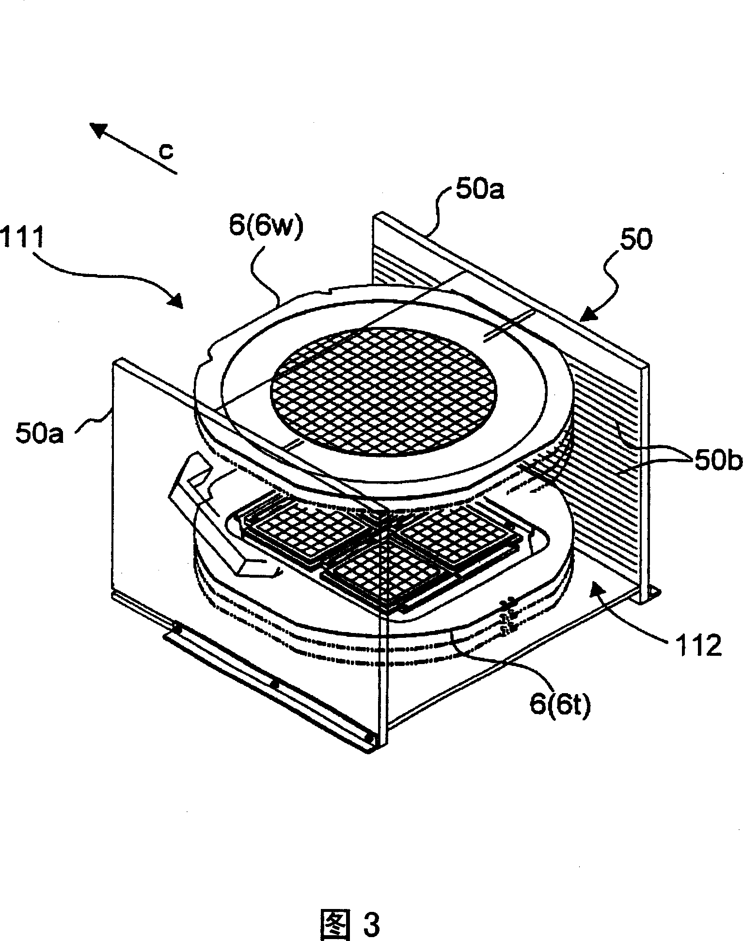 Plate storing body for supplying component and component supplying apparatus