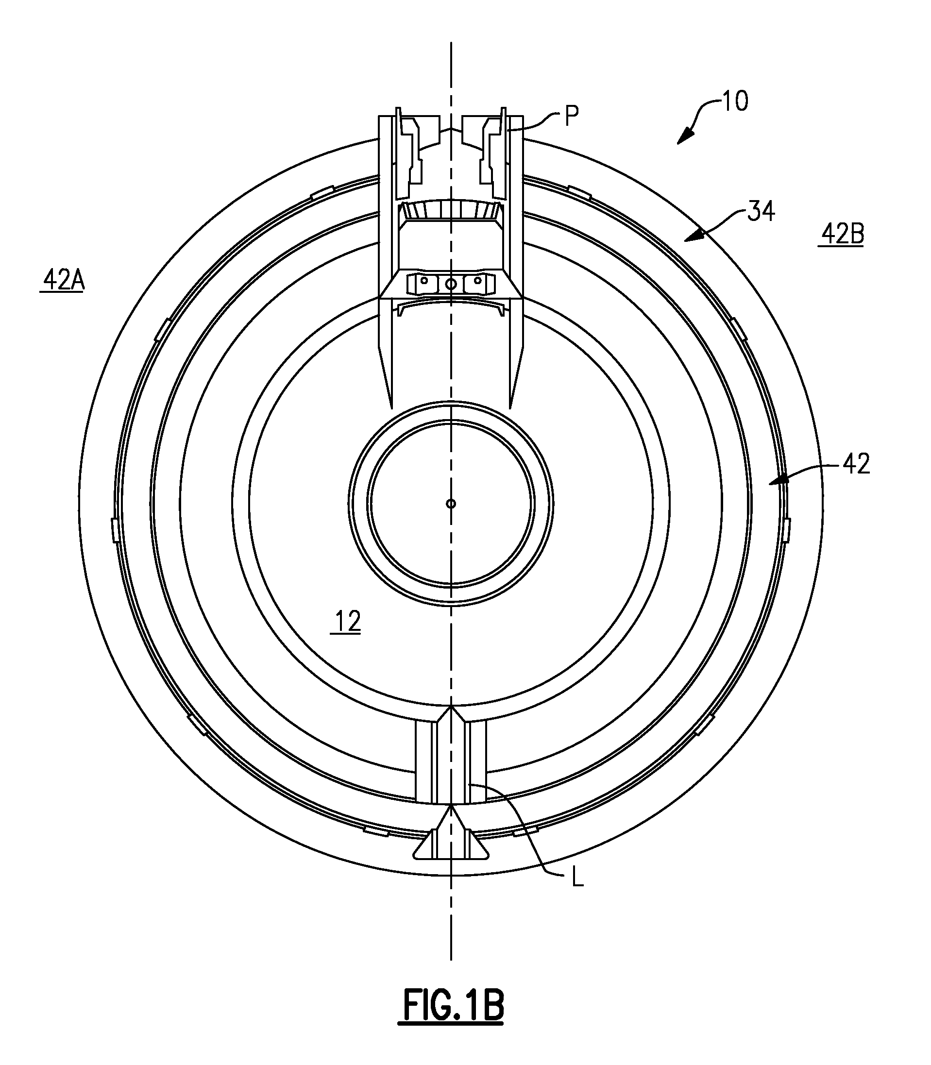 Gas turbine engine with noise attenuating variable area fan nozzle