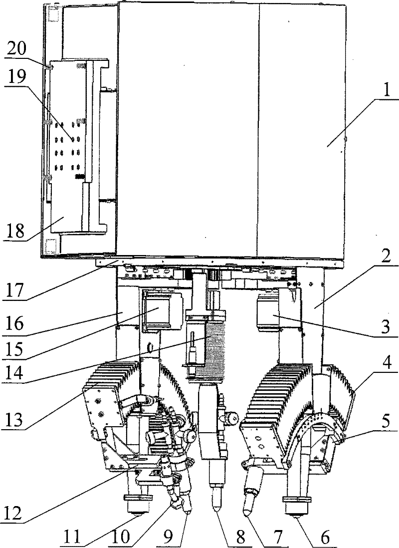 Cutting trajectory planning method and device for cutting workpiece with flame three-torch device